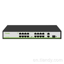 Tiandy 16 Port POE Switch